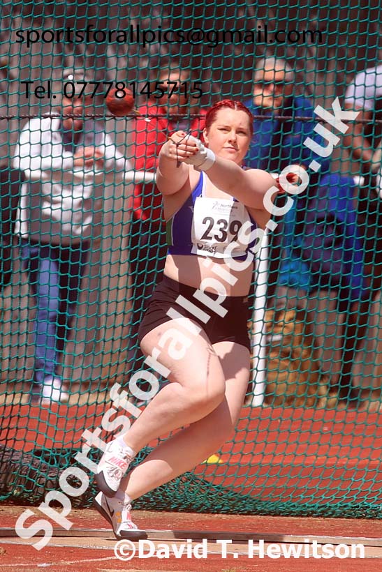 Senior Womens hammer, 2024 Northern Senior and Under-20s Track and Field Champs, Middlesbrough.  Photo: David T. Hewitson/Sports for All Pics